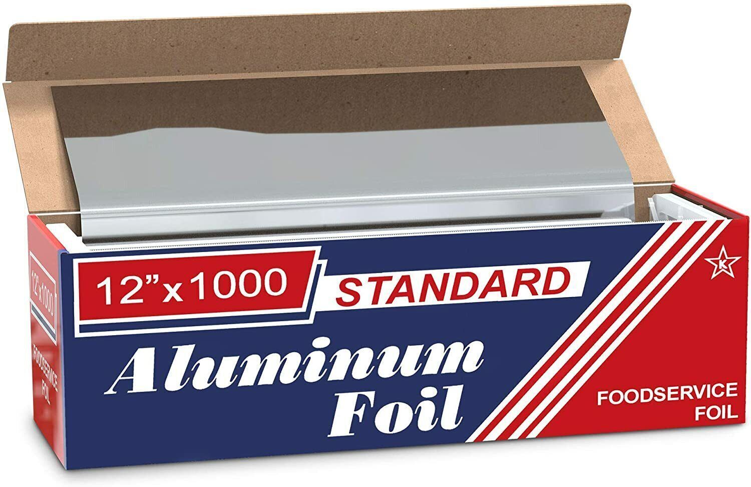 12" x 1000' Aluminum Foil Roll Standard Duty