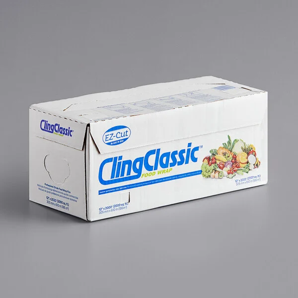 12x2000 Plastic Film Wrap Cling Classic