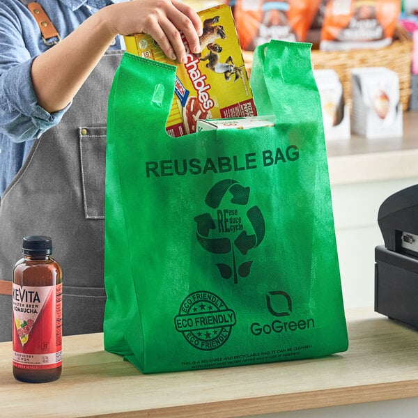 Non-Woven Bags 300pcs (White, Black, Green)