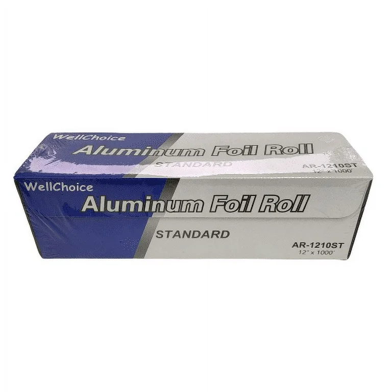 12" x 1000' Aluminum Foil Roll Heavy Duty (Blue White)