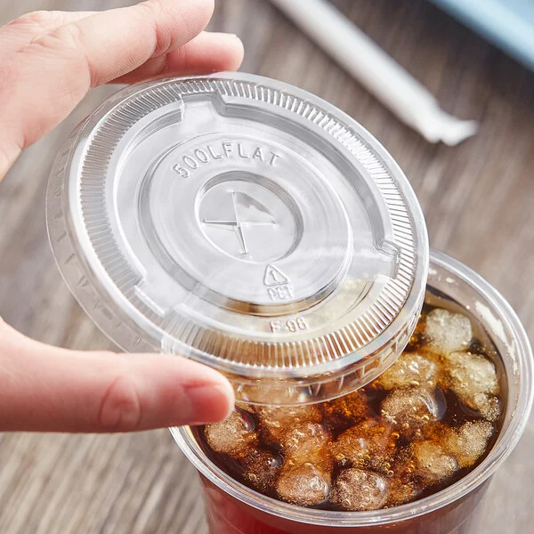 92mm PET Cup Flat Lids (1000pcs)